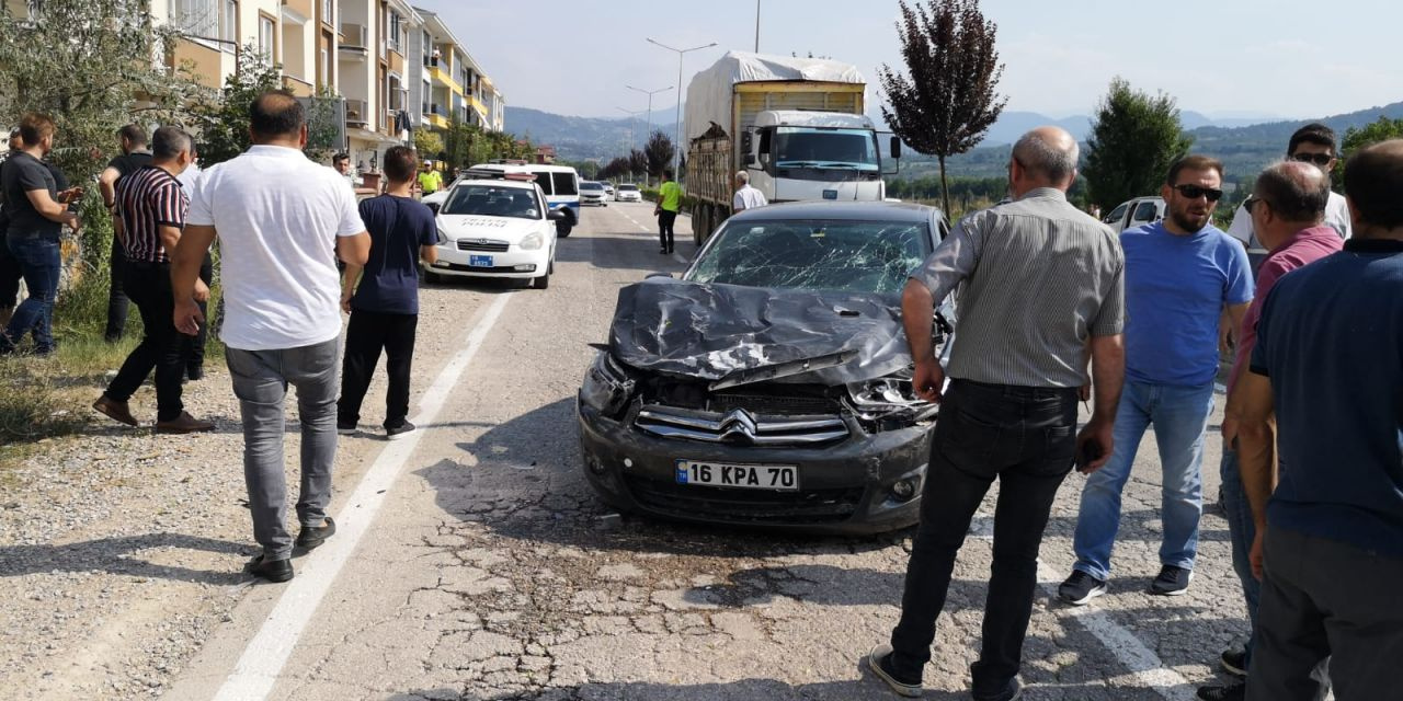 Bursa İnegöl’de feci kaza 5 yaralı