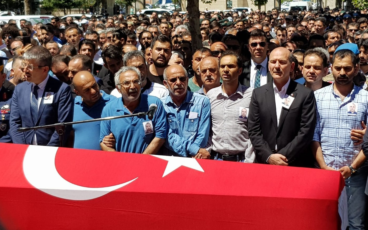 Şehit polis Kayseri'de binlerce kişi tarafından son yolculuğa uğurlandı