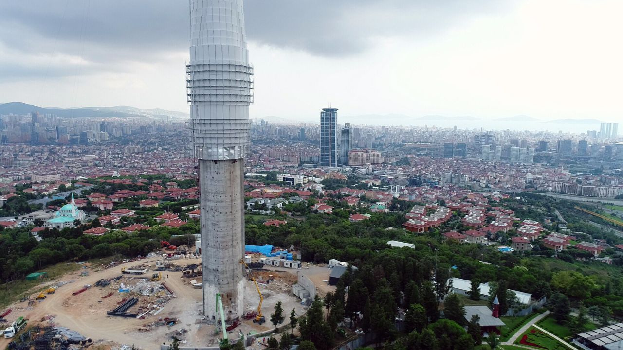 Çamlıca Kulesi'nde sona yaklaşıldı! İşte son hali