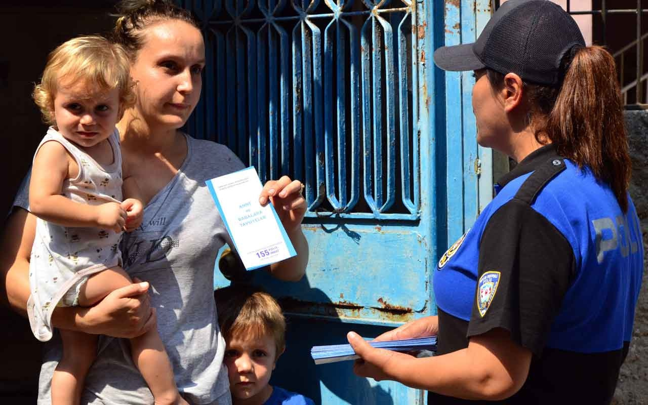 Adana'da polisten boğulmalara karşı broşürlü uyarı