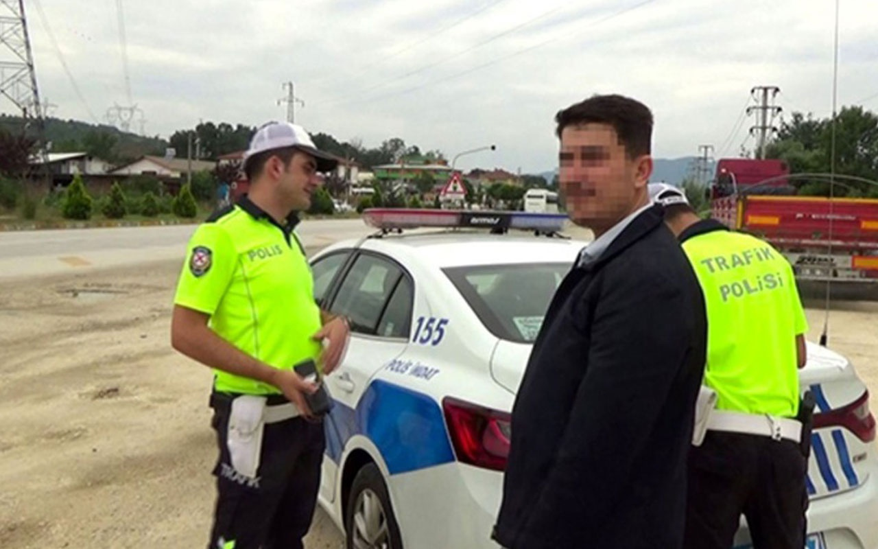 Radara giren sürücünün polise söylediği sözler şaşkına çevirdi