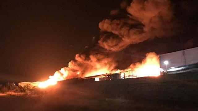 Denizli'de katı atık bertaraf tesisinde yangın