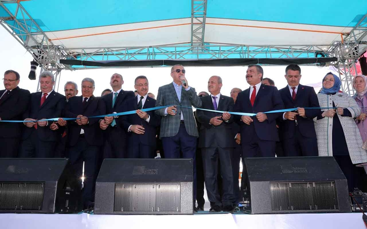 İzmir otoyolu açılışında Cumhurbaşkanı Erdoğan ve Binali Yıldırım arasında ilginç diyalog