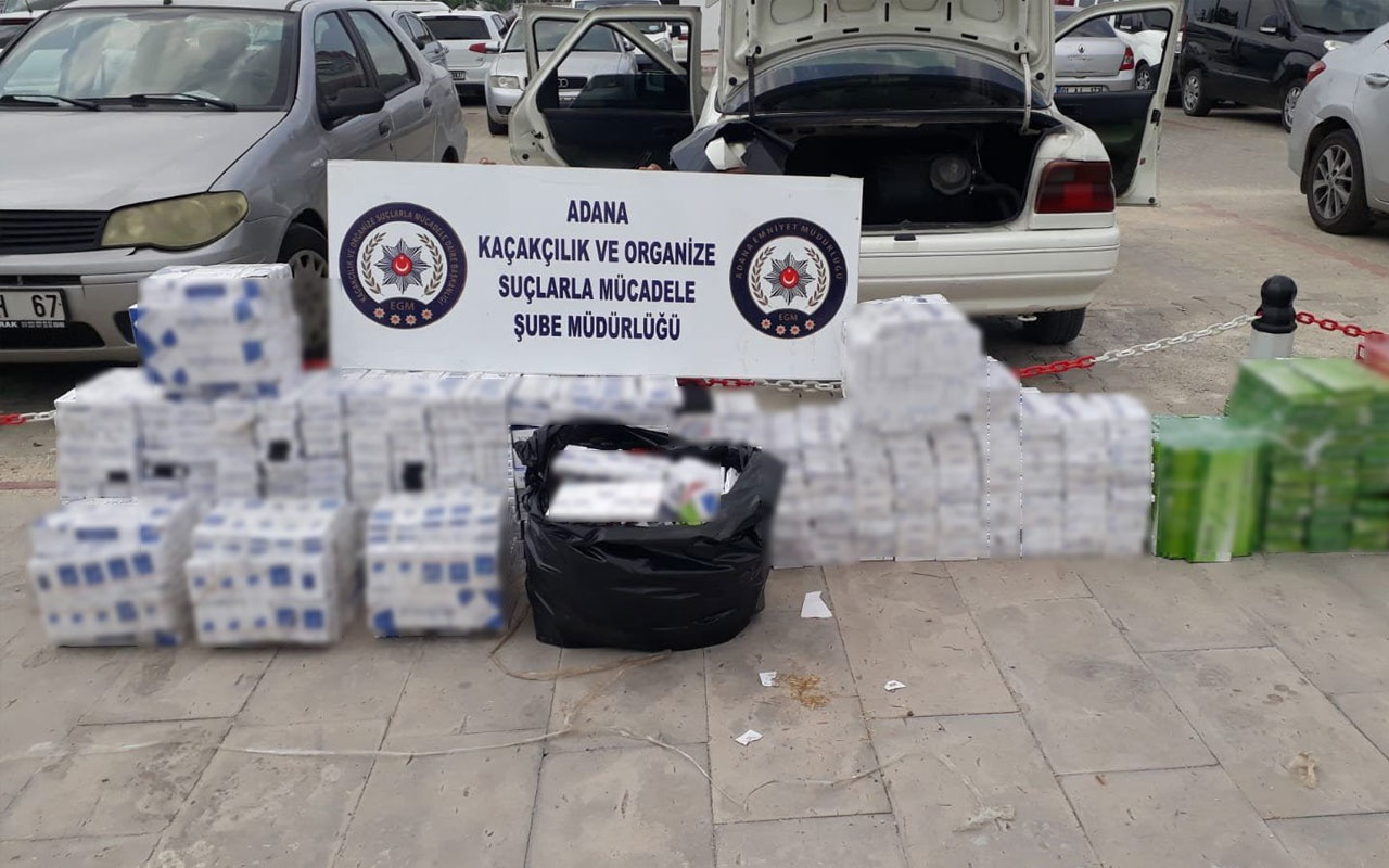 Adana'da 50 bin 90 paket kaçak sigara ele geçirildi