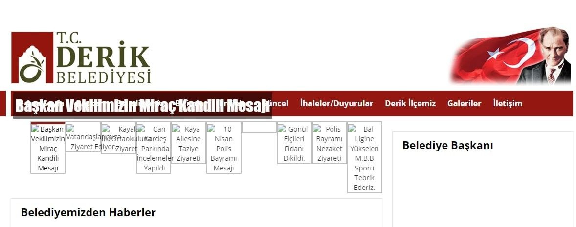 Mardin'de HDP'li belediyeler resmi web sitelerinde Atatürk ve Türk bayrağı resmini kaldırdı