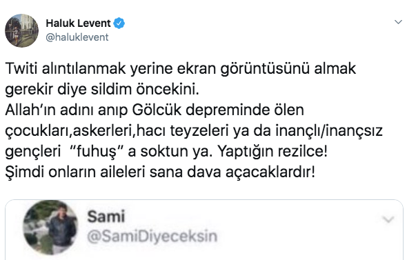 Haluk Levent Denizli depreminin ardından çileden çıktı: Fuhuşu kim yapıyordu?