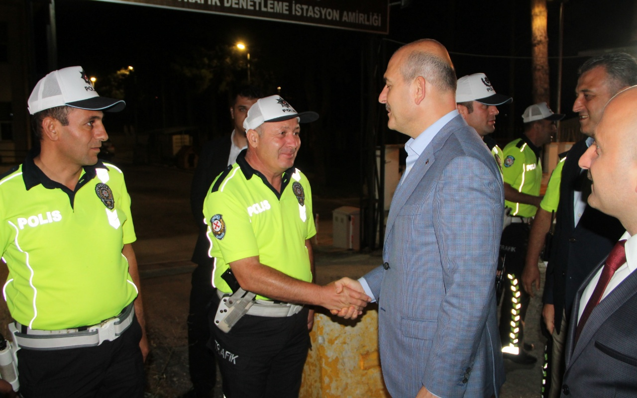 Bakan Soylu Amasya’da trafik denetimlerine katıldı