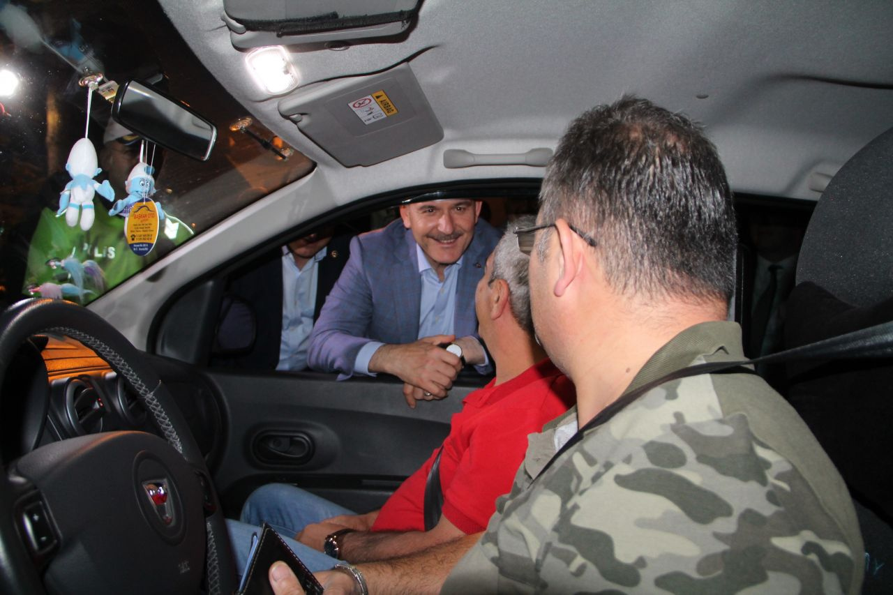 Bakan Soylu Amasya’da trafik denetimlerine katıldı