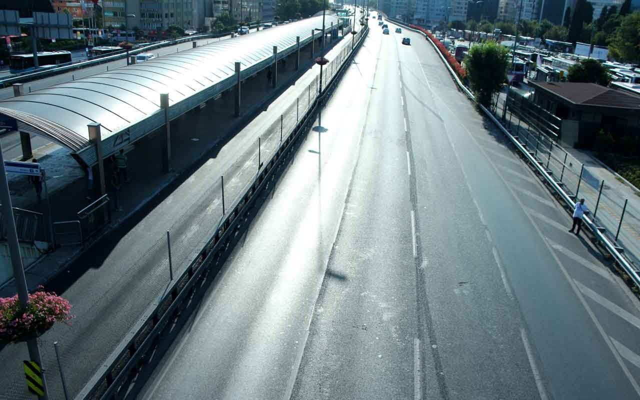 İstanbul'da yollar boş kaldı