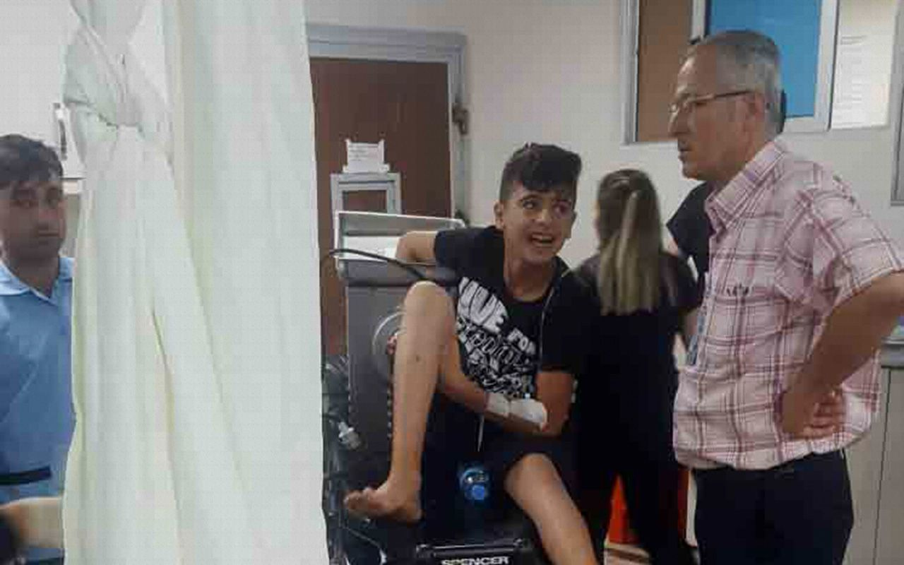 Gaziantep'te bir çocuk elini kıyma makinesine kaptırdı