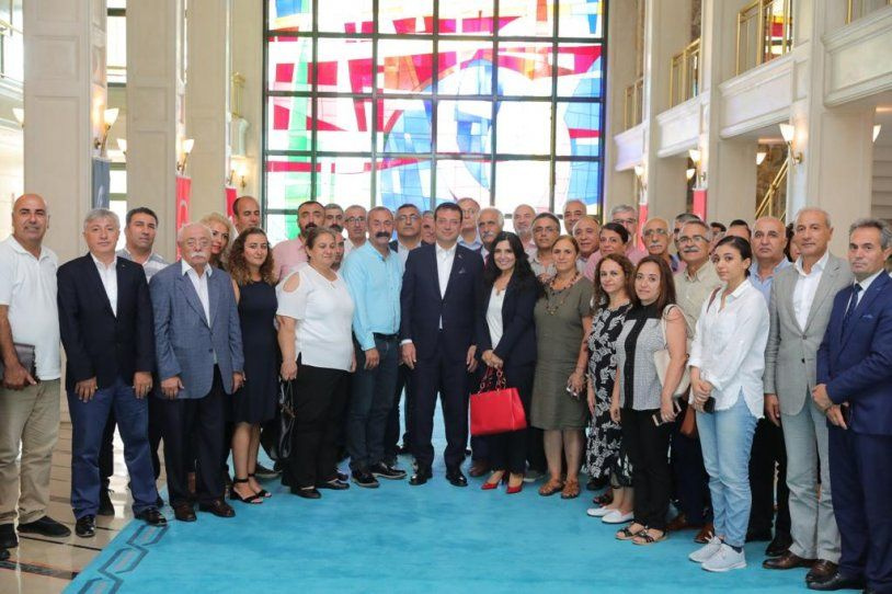 Komünist Başkan Fatih Maçoğlu, Ekrem İmamoğlu'nu ziyaret etti