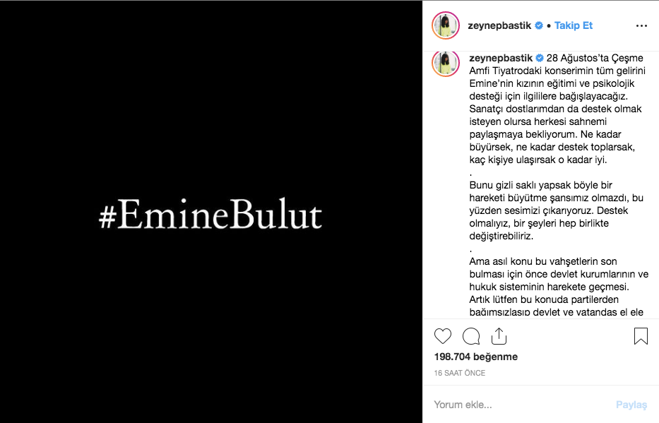 Zeynep Bastık'tan Emine Bulut'un kızı için takdirlik hamle! Herkesi davet etti