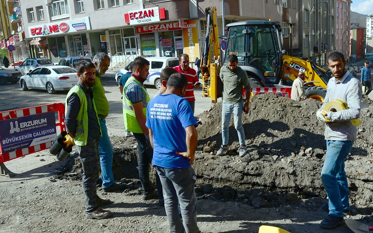 Erzurum'da altyapı çalışmalarında insan kemikleri bulundu