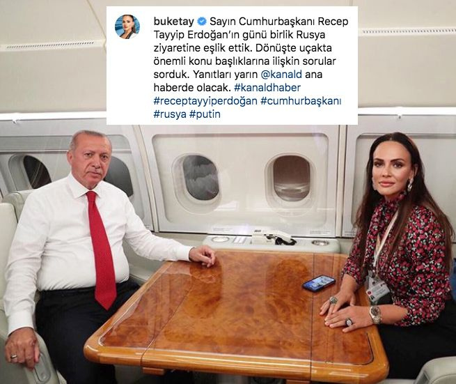 Cumhurbaşkanı Erdoğan'la uçakta pozunu paylaştı Buket Aydın'a gelen yorumlar şaşırttı