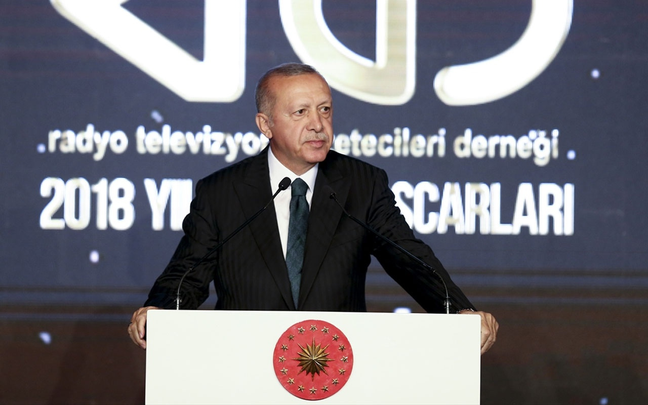 Erdoğan RTGD ödül gecesinde konuştu
