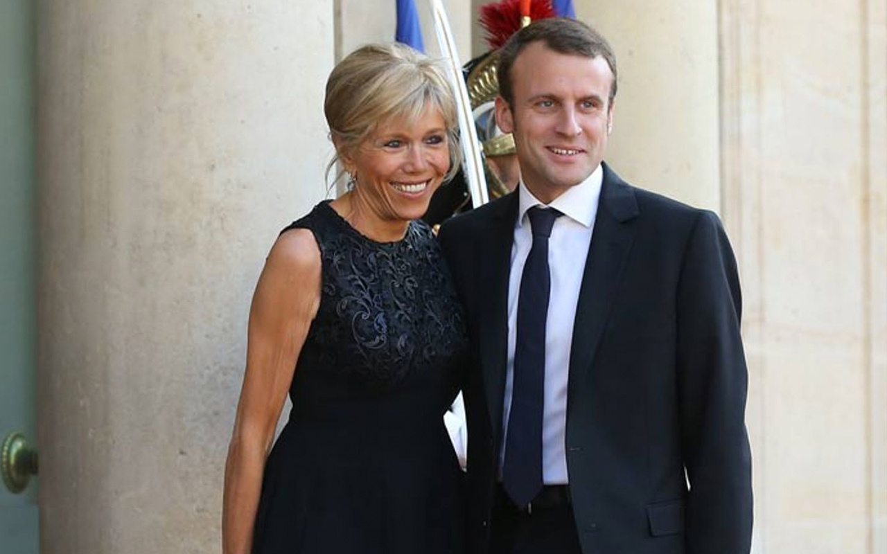 Emanuel Macron eşcinsel! Eşi diye bir ejderhayla yatıyor kadın çirkin