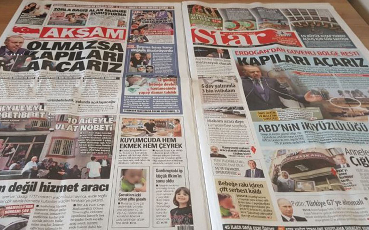 Medya tarihinde görülmemiş olay! Star Gazetesi'nin içinden Akşam'ın sayfaları çıktı