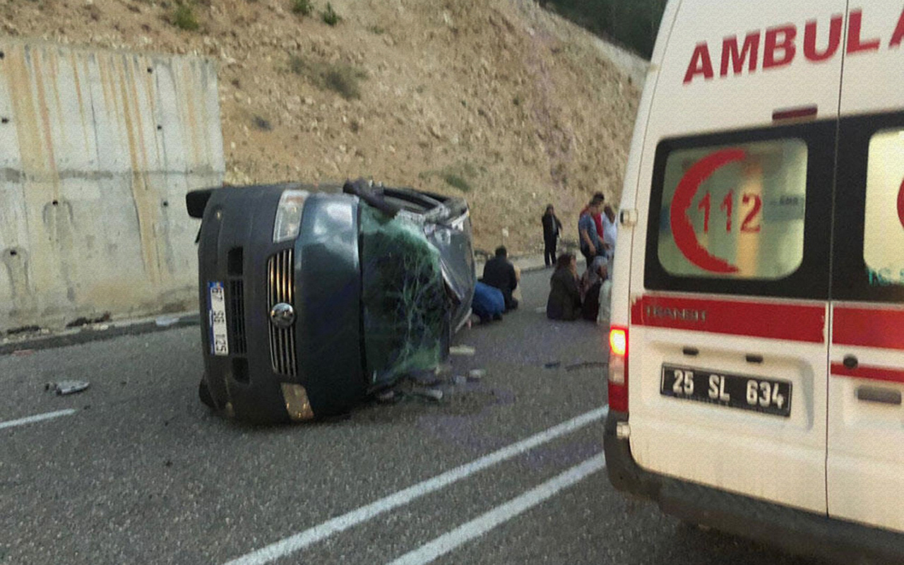 Erzurum'da bir kişi kızının düğününe giderken kazada öldü