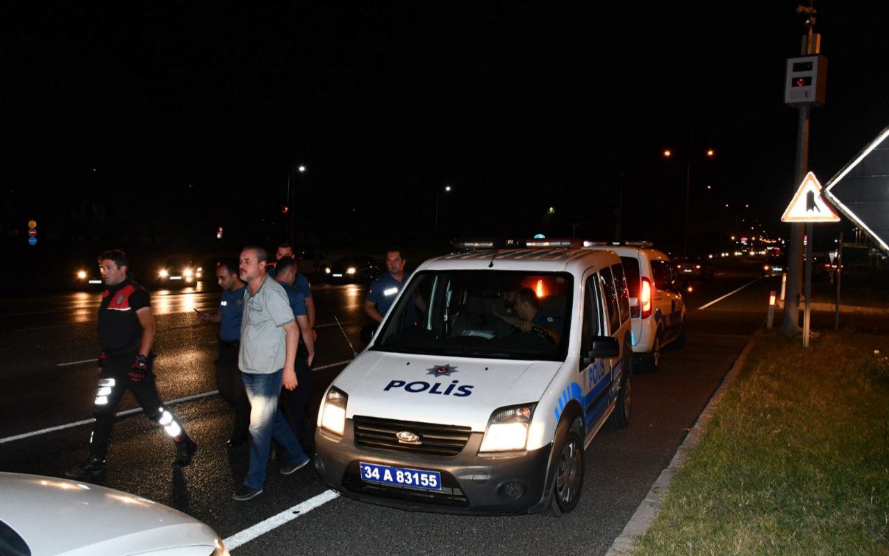 Alkollü sürücü İstanbul'da polisten kaçtı Tekirdağ'da yakalandı...