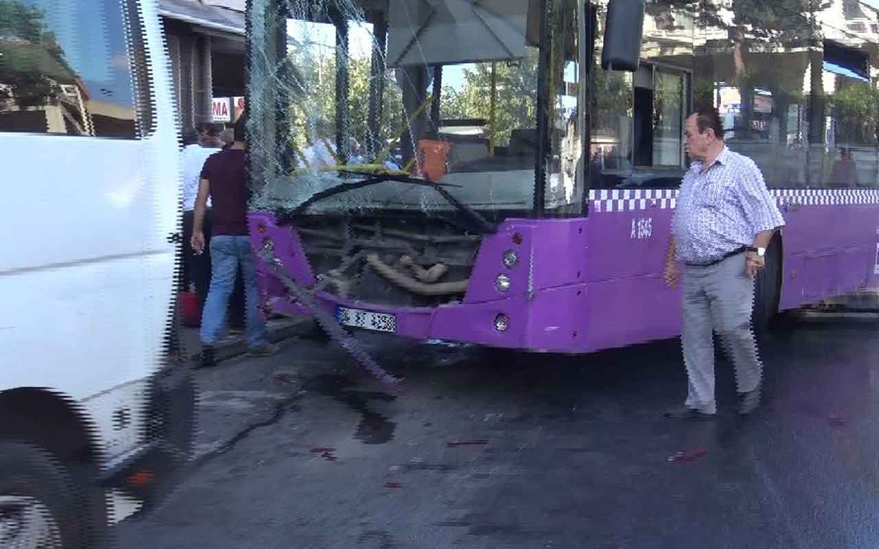 Avcılar'da İETT otobüsü 5 araca çarptı: 5 yaralı