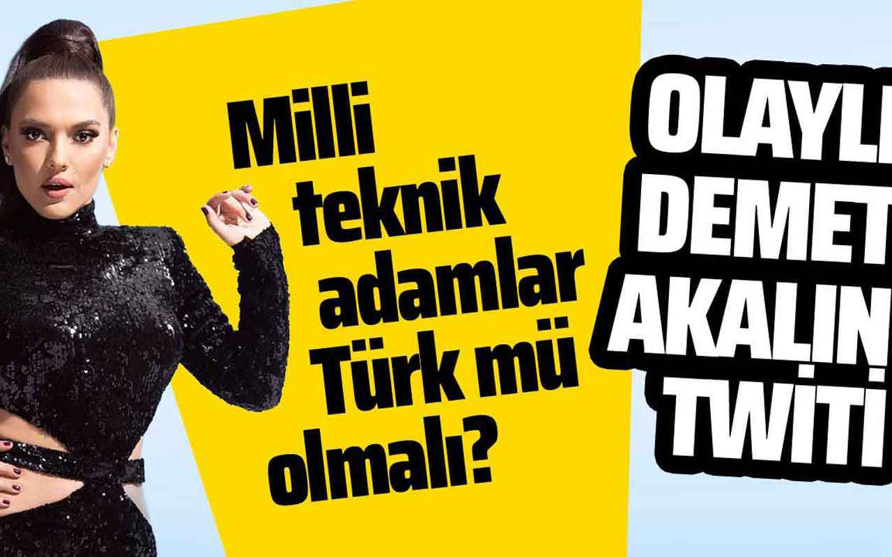 Demet Akalın'ın mİlli maç sonrası attığı olaylı twit'e vatandaş tepkisi!