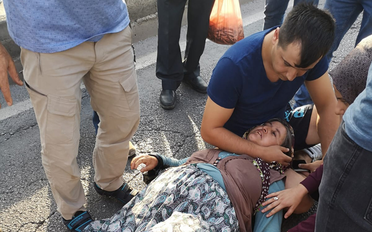 Zonguldak'ta bir kişi çarptığı kadının başından ayrılmadı