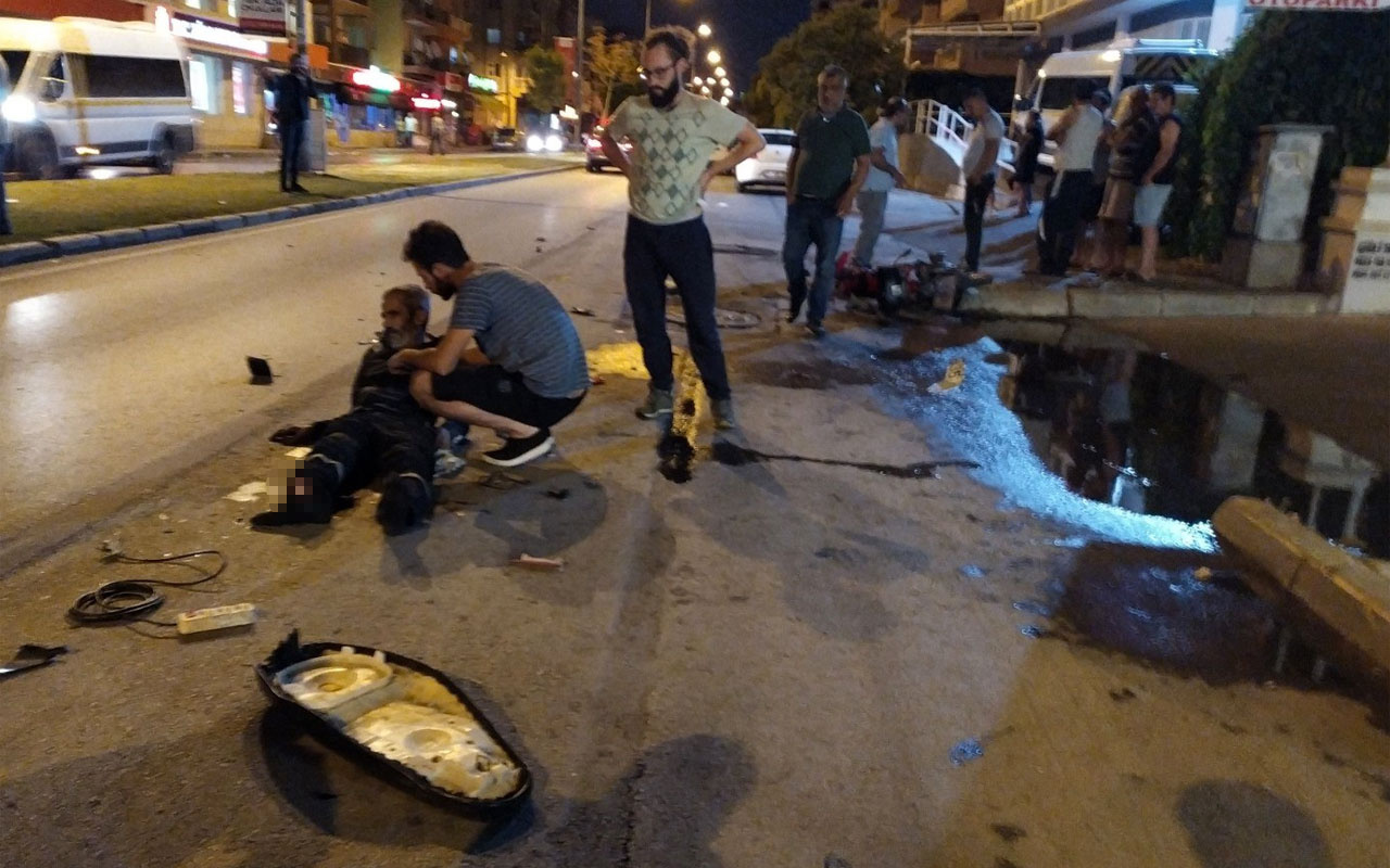 İzmir'de feci kaza sürücünün ayak bileği koptu