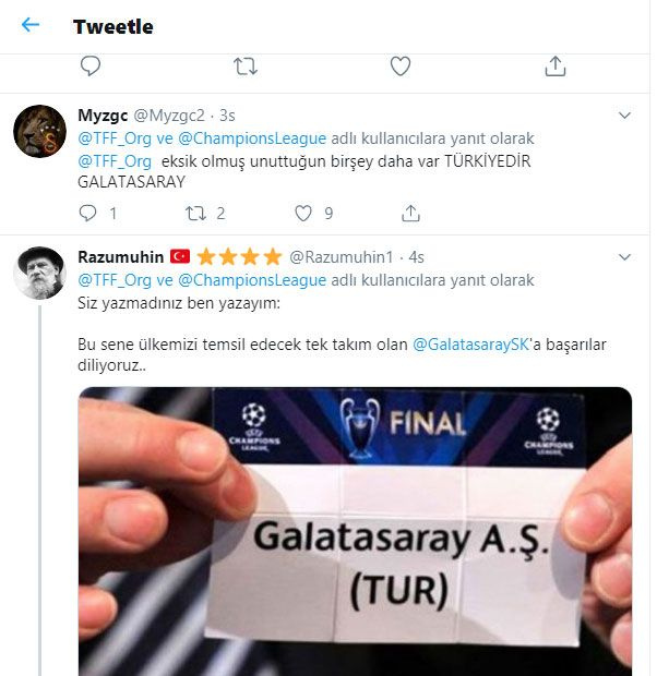 TFF'nin tweeti Galatasaray taraftarını çıldırttı