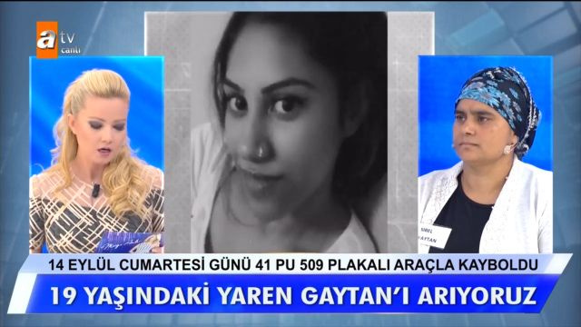 Müge Anlı Tatlı Sert'te günlerdir aranan 19 yaşındaki Yaren Gaytan'ile ilgili yeni gelişme