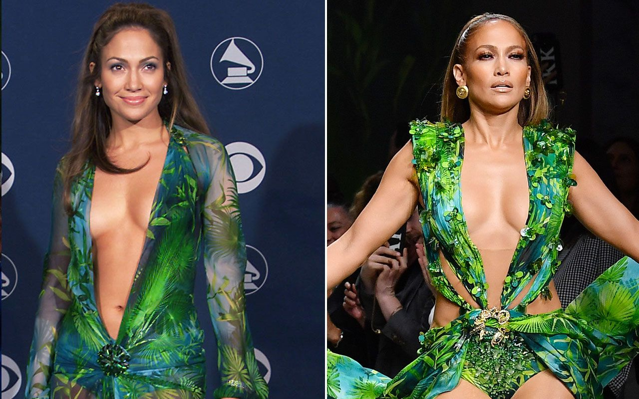 Jennifer Lopez podyumda ağızları açık bıraktı kıyafeti yıktı geçti