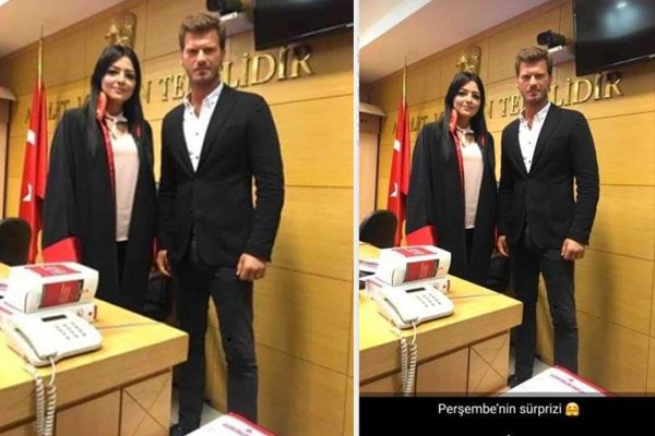 Kıvanç Tatlıtuğ ile fotoğraf çektiren hakime hanım adeta linç edildi olay görüntü