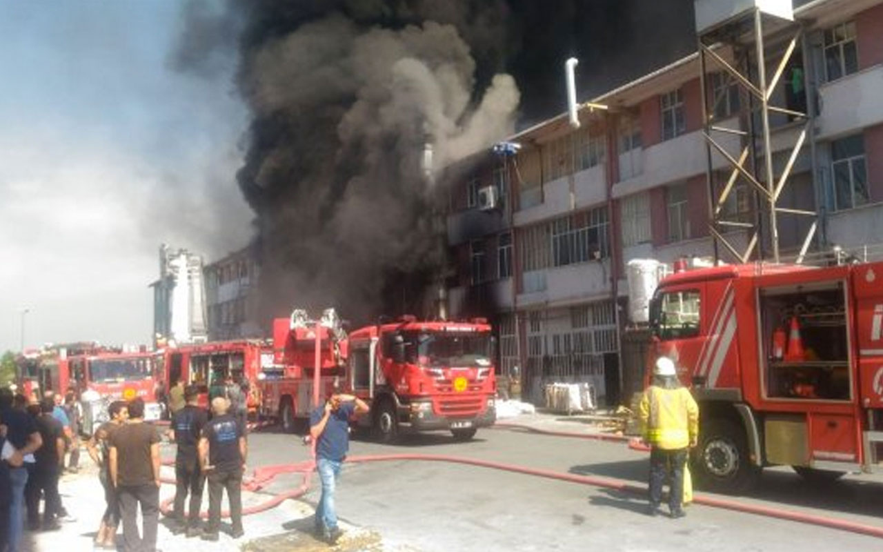 Başakşehir Organize Sanayi Bölgesi'nde korkutan yangın