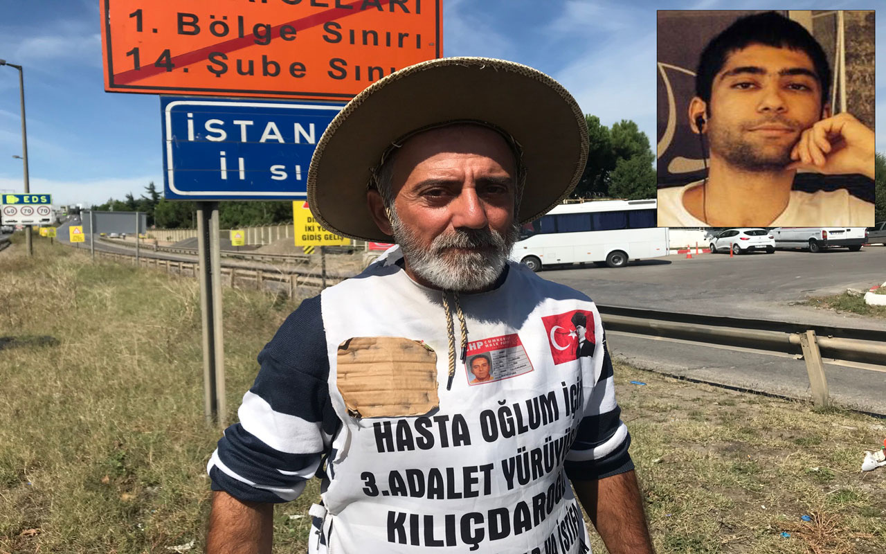 Hasta oğluna tedavi parası bulabilmek için Adana'dan İstanbul'a yürüdü