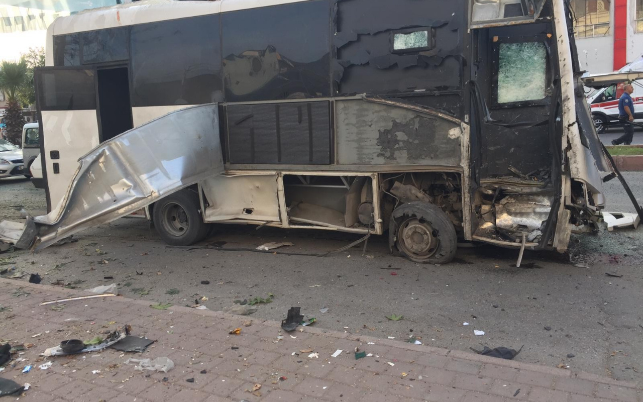 Adana Yüreğir'de polis servis aracına bombalı saldırı! Vali'den ilk açıklama