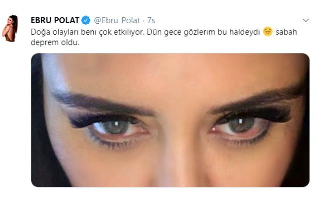 Depremi gözlerinden anlıyormuş! Ebru Polat medyanın diline düştü