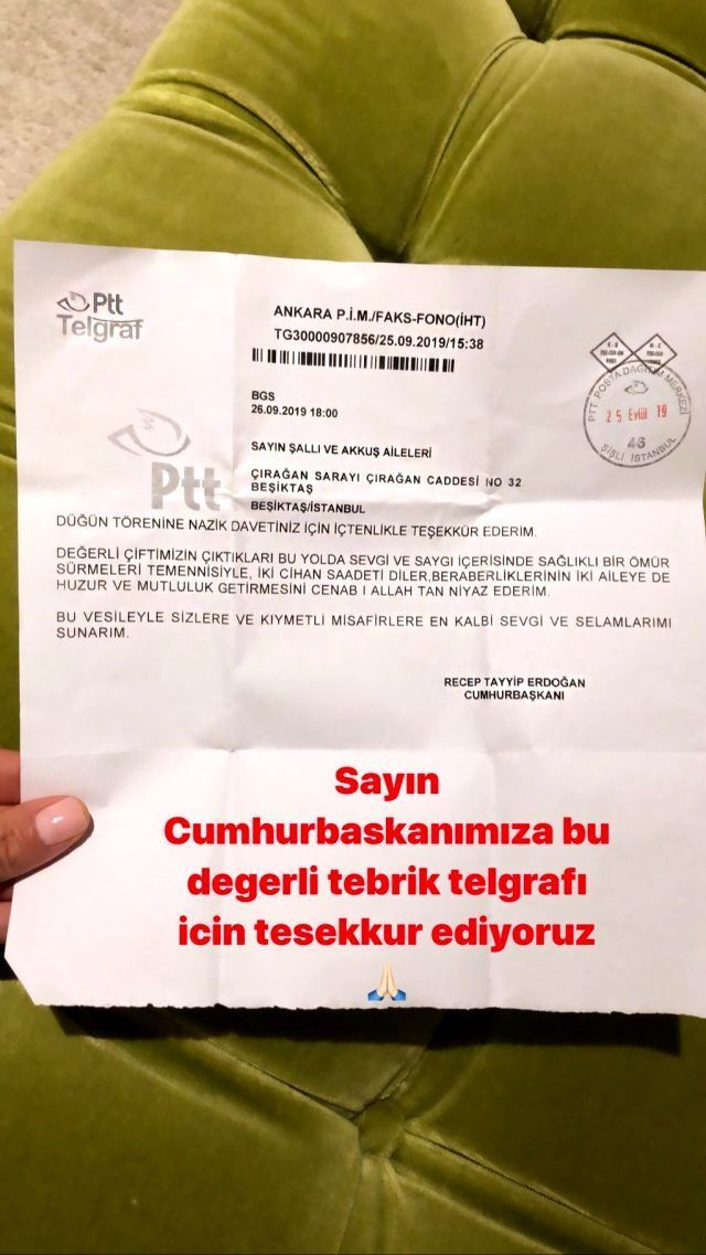 Cumhurbaşkanı Erdoğan Ebru Şallı'yı tebrik etti! İki cihan saadeti diledi