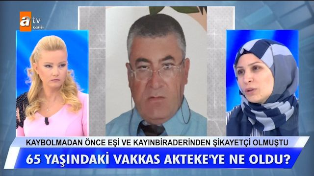 Müge Anlı ile Tatlı Sert'te  canlı yayında kayıp Vakkas Akteke hakkında şoke eden karar