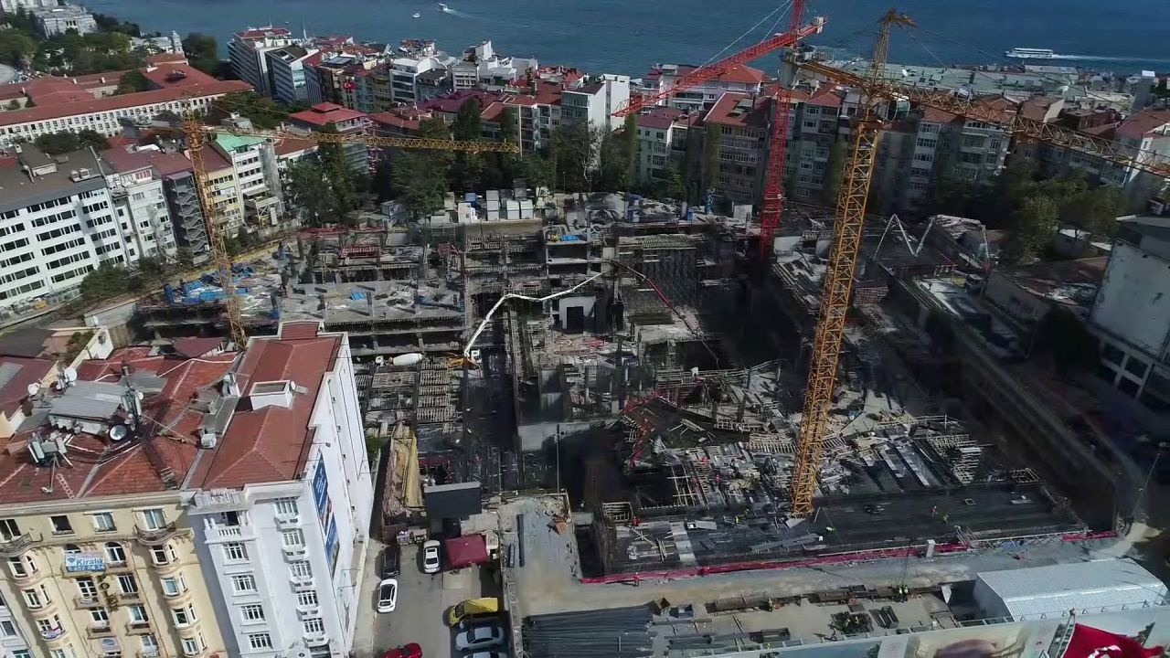 Atatürk Kültür Merkezi'nin inşaatı havadan görüntülendi!