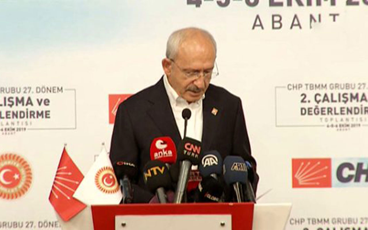 Cumhurbaşkanı Erdoğan'ın konuşma yaptığını öğrenen Kemal Kılıçdaroğlu, konuşmasını yarıda kesti