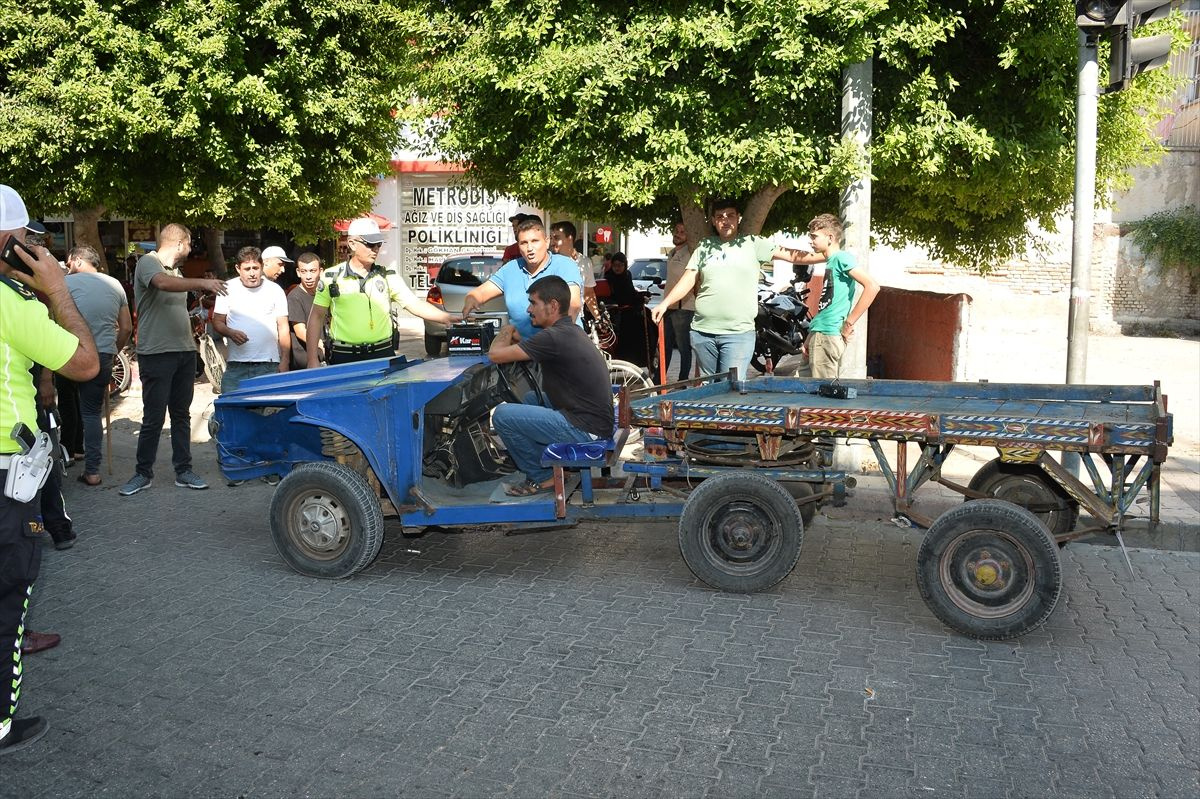 Adana'da trafik polislerine takılan tuhaf araç herkesi şaşkına çevirdi