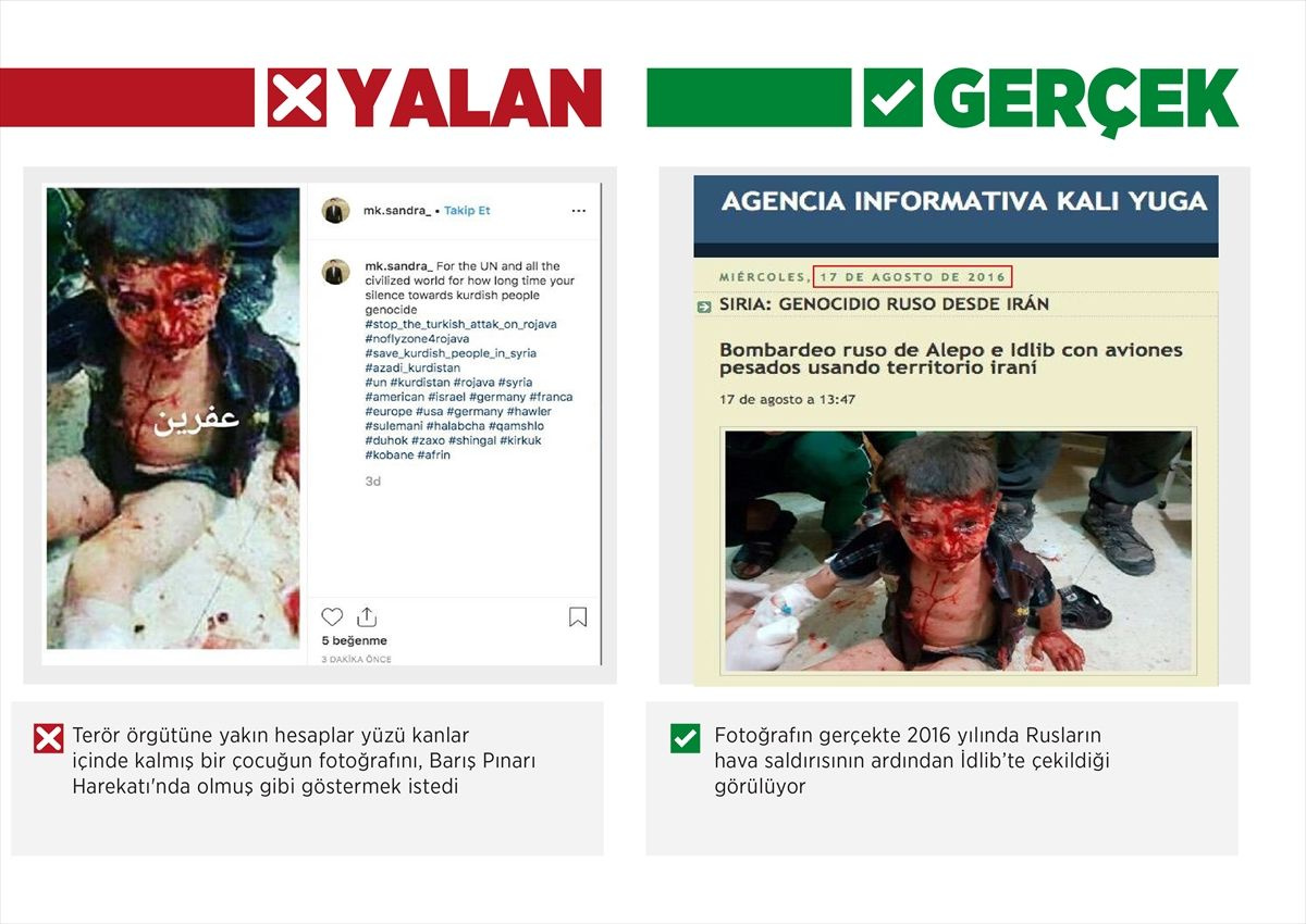 Terör örgütü yandaşlarından sosyal medyada Barış Pınarı Harekatı manipülasyonu