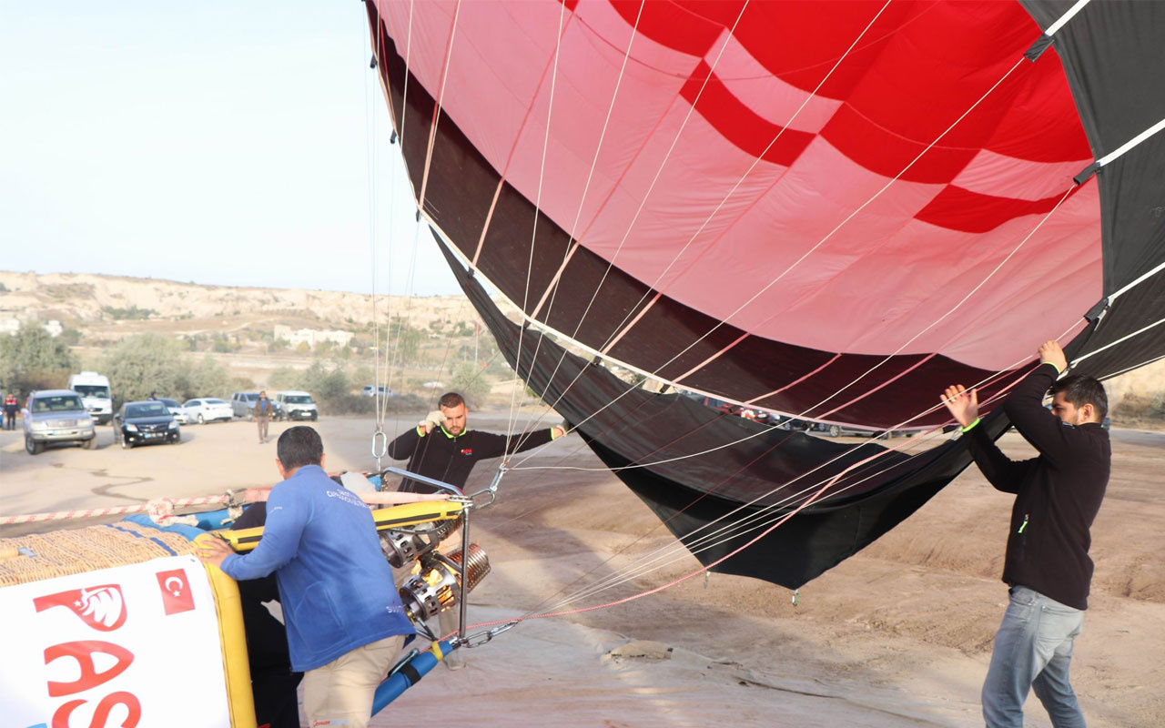 Türkiye’nin ilk yerli ve milli sıcak hava balonu Kapadokya'da uçtu