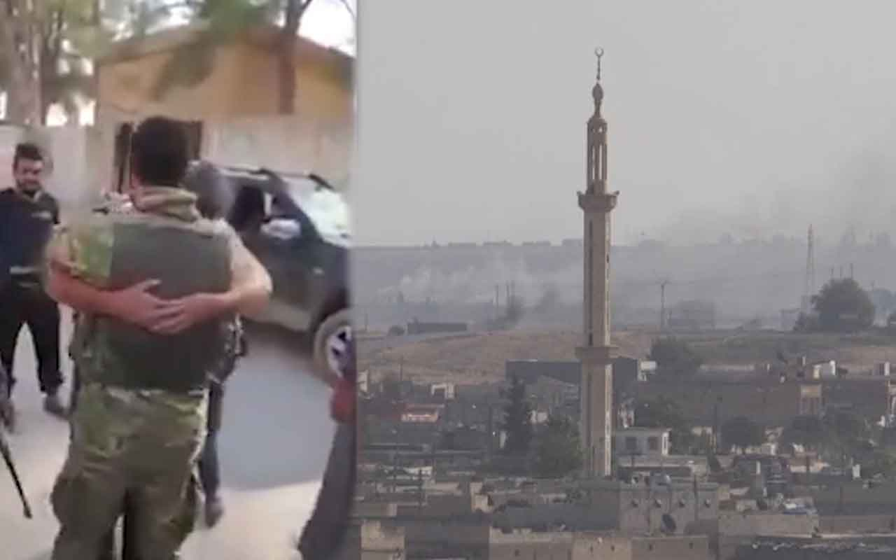 Tel Abyad minarelerinde tekbir ve ezan sesleri sonrası yaşanan sevinç