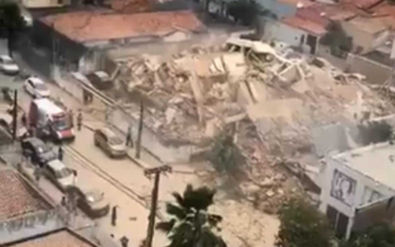 Brezilya'da 7 katlı bina çöktü