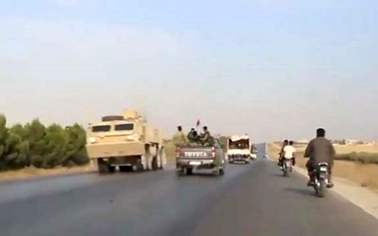Kobani'yi terkeden ABD askerleri ile Suriye ordusu karşılaştı