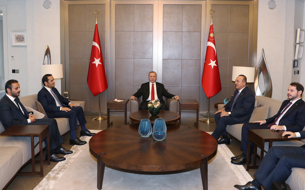 Cumhurbaşkanı Erdoğan, Katar Başbakan Yardımcısını kabul etti