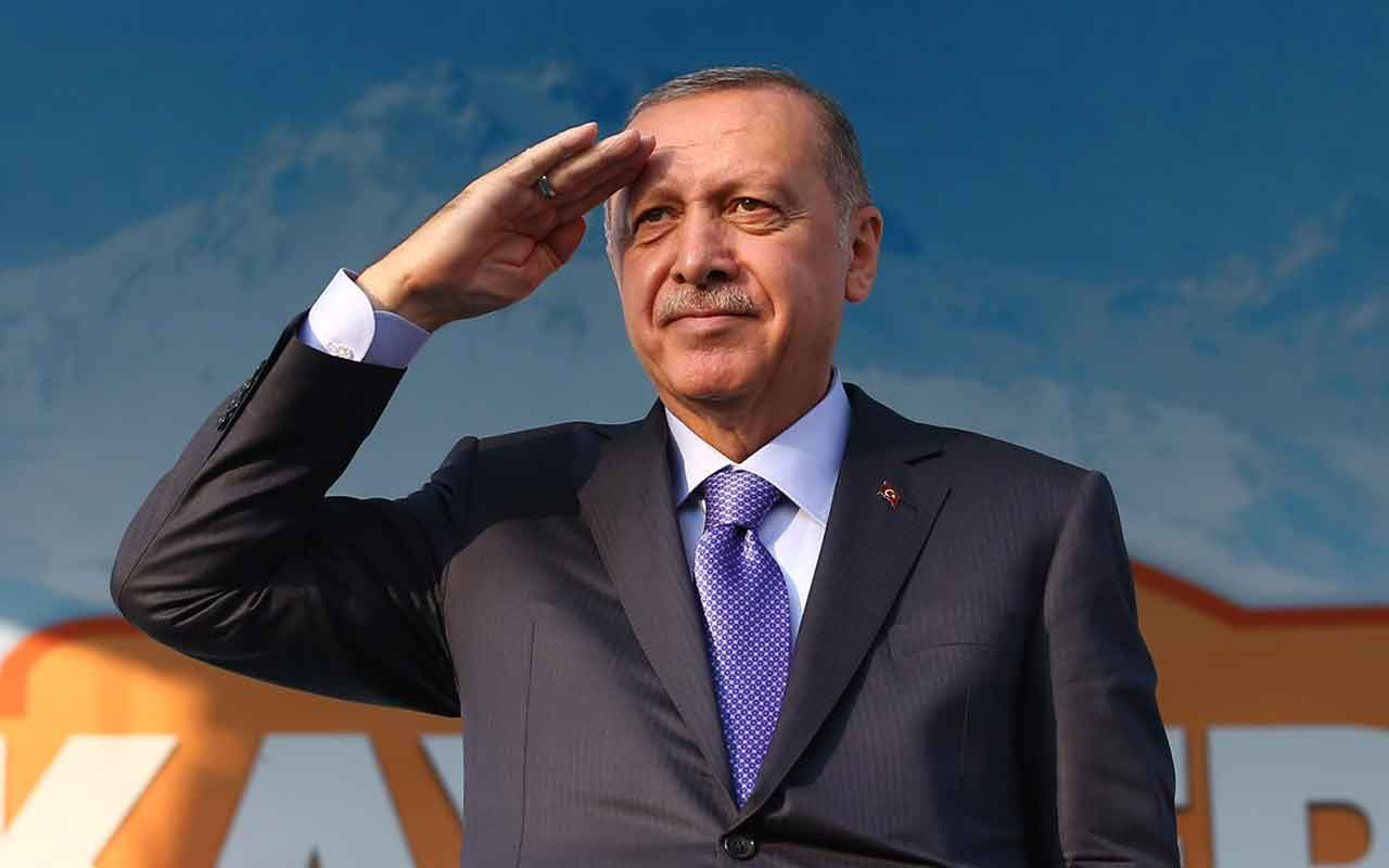 Cumhurbaşkanı Recep Tayyip Erdoğan'dan asker selamı