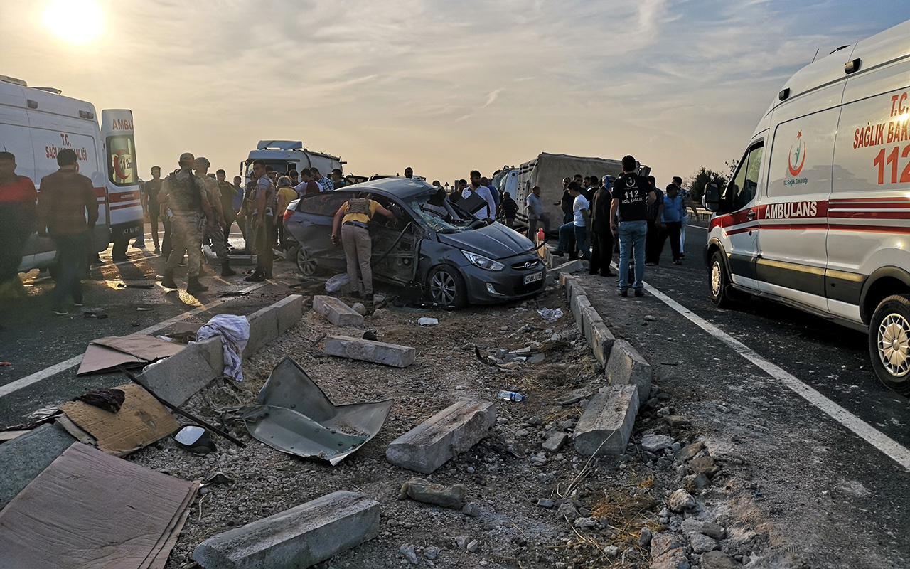 Mardin'de zincirleme kaza 1 ölü başsavcı ile 6 kişi yaralı