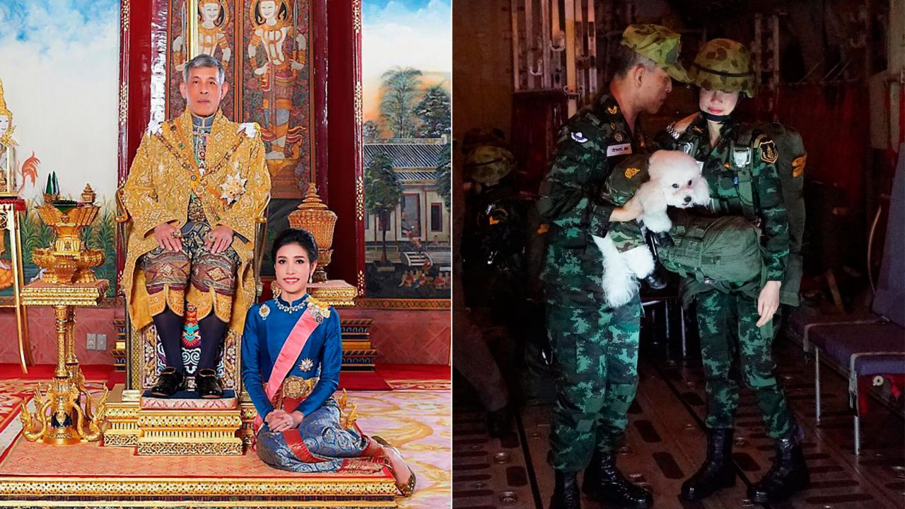 Tayland Kralı Maha korumasını önce resmi metresi ilan etti sonra ünvanlarını söktü