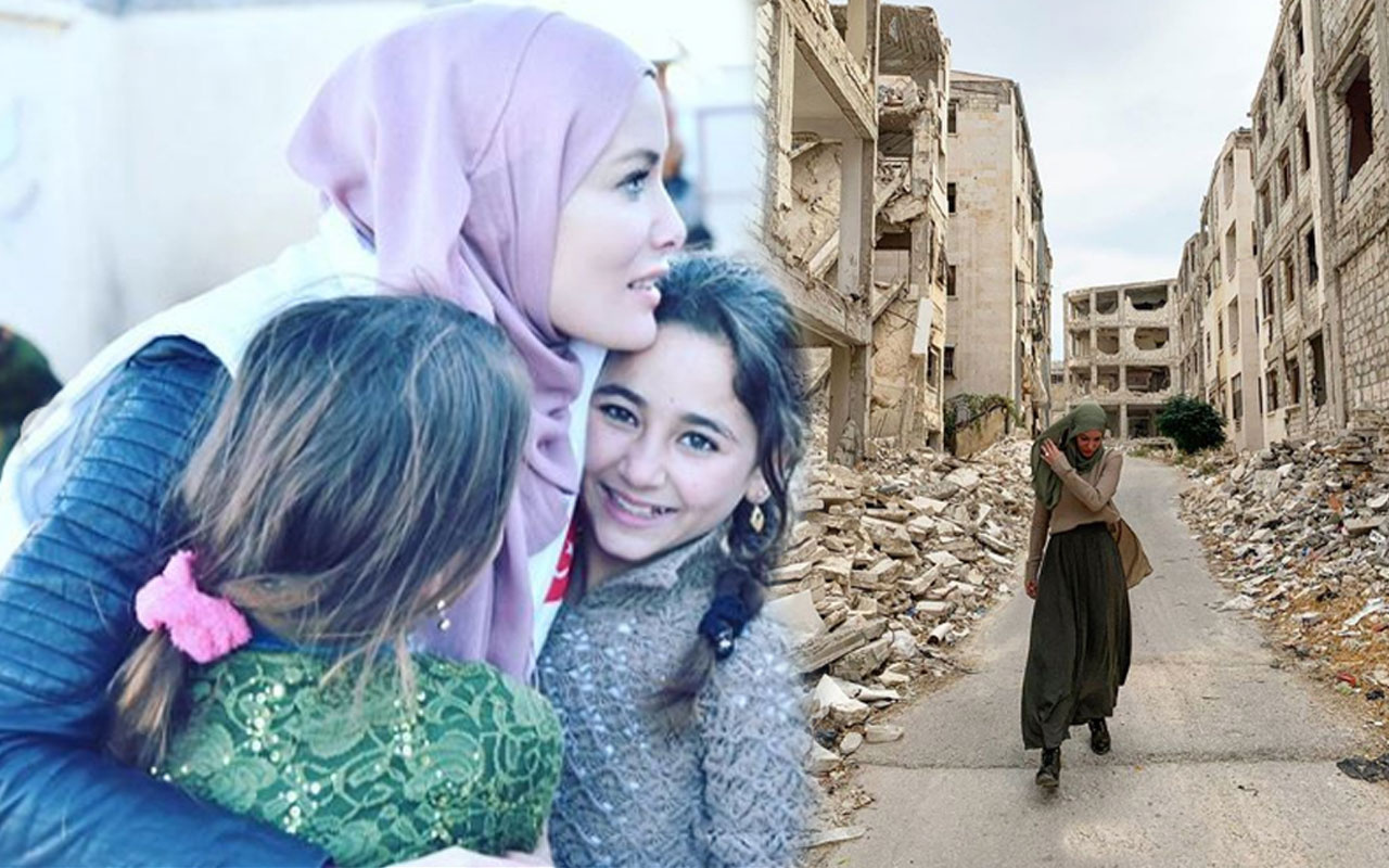 Gamze Özçelik Halep'teki acı durumu paylaştı yürek sızlatan görüntüler!